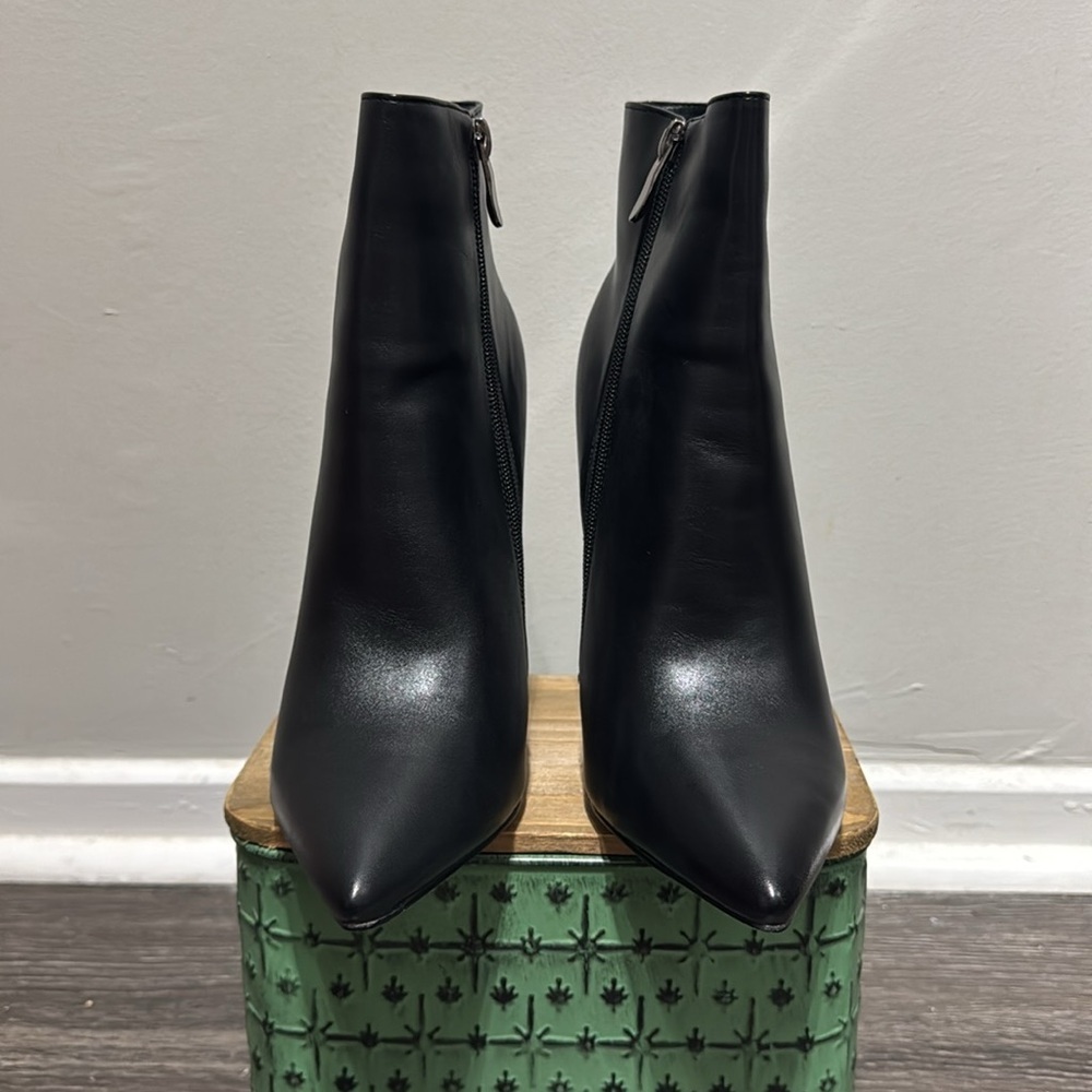 Coleter Black Heeled Boots with Pointed Toe and High Stiletto Heel - Picture 6 of 6